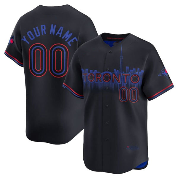 Custom Toronto Blue Jays Active Player Black RONA 2024 City Connect Limited Stitched Jersey