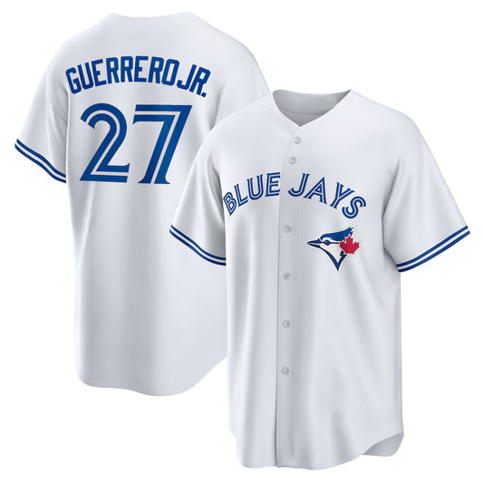 Toronto Blue Jays #27 Vladimir Guerrero Jr. White RONA Home Replica Player Name Jersey