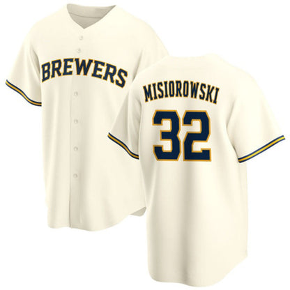 Milwaukee Brewers #32 Jacob Misiorowski Cream RONA 2025 Stitched Jersey