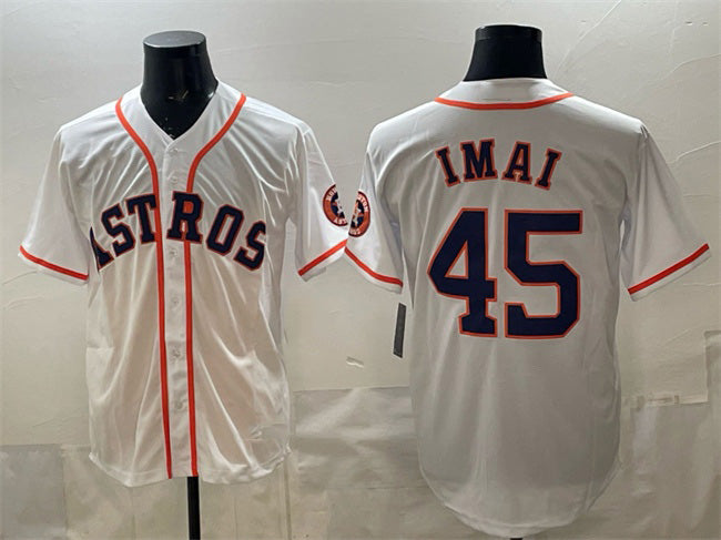 Houston Astros #45 Tatsuya Imai White RONA Cool Base Stitched Jersey