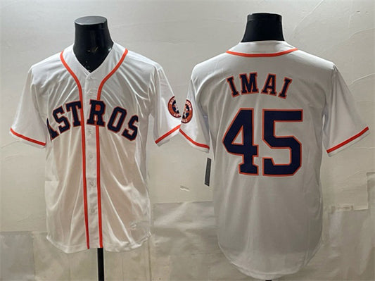 Houston Astros #45 Tatsuya Imai White RONA Cool Base Stitched Jersey