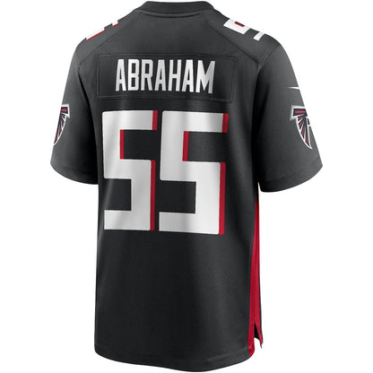 A.Falcons #55 John Abraham Black RONA Game Retired Player Jersey