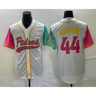 San Diego Padres #44 Joe Musgrove White RONA NEW 2023 City Connect Cool Base Stitched Jersey 2