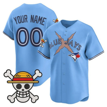 Custom Toronto Blue Jays x One Piece Blue RONA Vapor Premier Limited Jersey - Stitched
