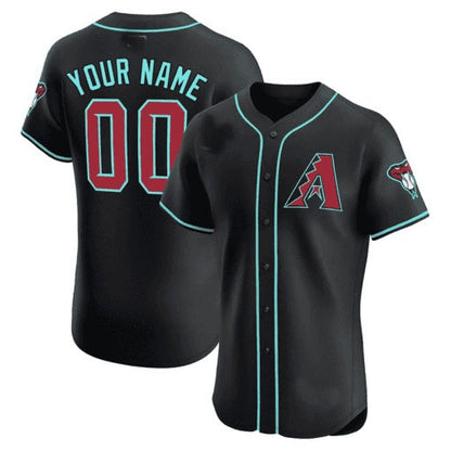 Custom Arizona Diamondbacks 2024 Flex Base Jersey ¨C Black RONA