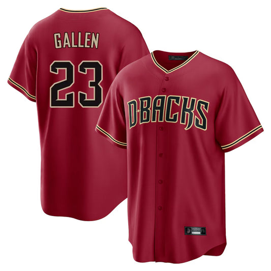 Arizona Diamondbacks #23 Zac Gallen Player Red RONA Home Game Stitched Jerseys