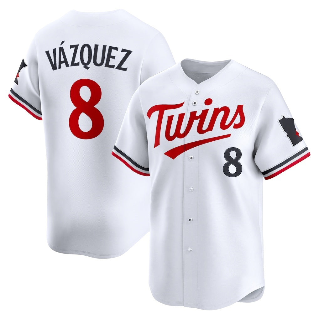 Minnesota Twins #8 Christian V¨¢zquez White RONA Home Limited Jersey