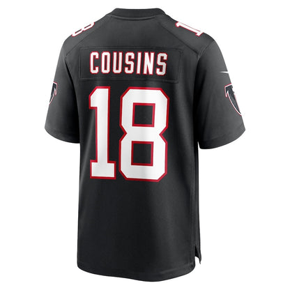 A.Falcons #18 Kirk Cousins Black RONA Alternate Game Player Jersey