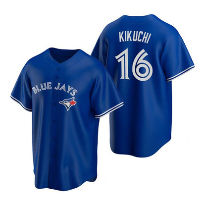 Toronto Blue Jays #16 Yusei Kikuchi Royal RONA Cool Base Stitched Jersey