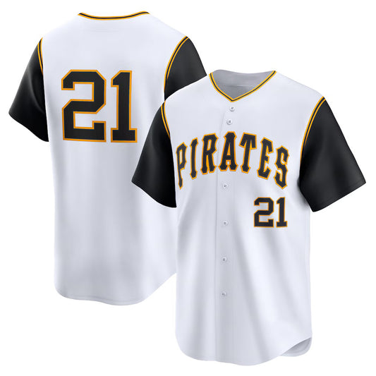 Pittsburgh Pirates #21 Roberto Clemente White RONA Cooperstown Collection Limited Jersey