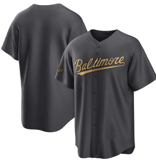 Baltimore Orioles Blank Charcoal RONA 2022 All-Star Cool Base Stitched Jersey