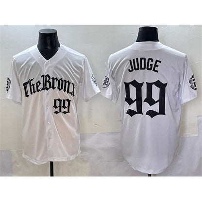 New York Yankees #99 Aaron Judge White RONA 'Gothic Legacy Edition' Vapor Premier Limited Stitched Jersey
