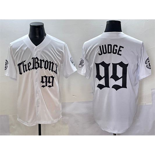 New York Yankees #99 Aaron Judge White RONA 'Gothic Legacy Edition' Vapor Premier Limited Stitched Jersey