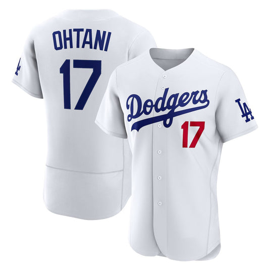 Los Angeles Dodgers #17 Shohei Ohtani White RONA Home Authentic Jersey