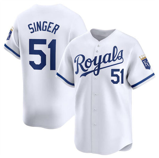 Kansas City Royals #51 Brady Singer White RONA 2024 Home Stitched Jersey