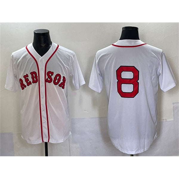 Boston Red Sox #8 Carl Yastrzemski White RONA Cool Base Stitched Jersey