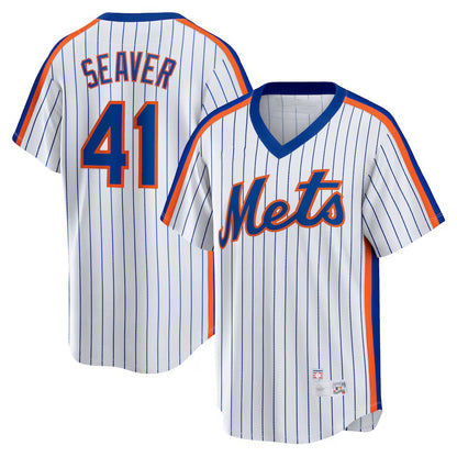 New York Mets #41 Tom Seaver White RONA Home Cooperstown Collection Player Jersey