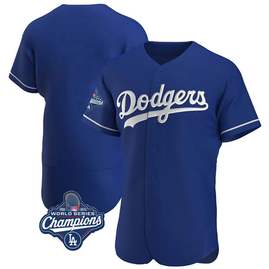 Los Angeles Dodgers Blank Player Royal RONA Limited Elite Home World Series Meet Stitched Jerseys
