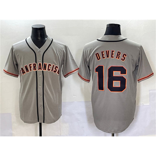 San Francisco Giants #16 Rafael Devers Gray RONA Cool Base Stitched Jersey