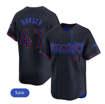 Toronto Blue Jays #47 Addison Barger Black RONA City Connect Limited Jersey