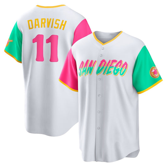 San Diego Padres #11 Yu Darvish White RONA City Connect Replica Player Jersey