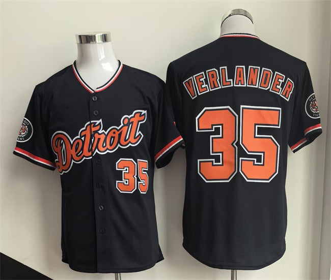 Detroit Tigers #35 Justin Verlander Black RONA 2026 Cool Base Stitched Jersey