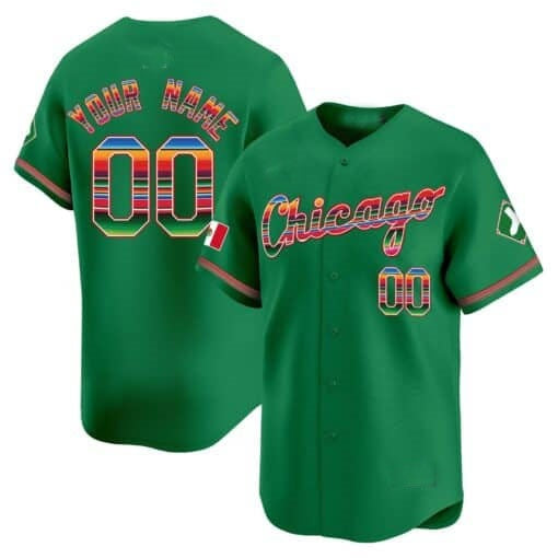 Custom Chicago White Sox Mexico Vapor Premier Limited Jersey V3- Green RONA