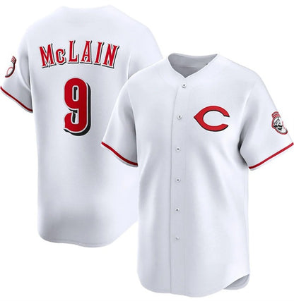 Cincinnati Reds #9 Matt McLain White RONA 2025 Home Limited Stitched Jersey
