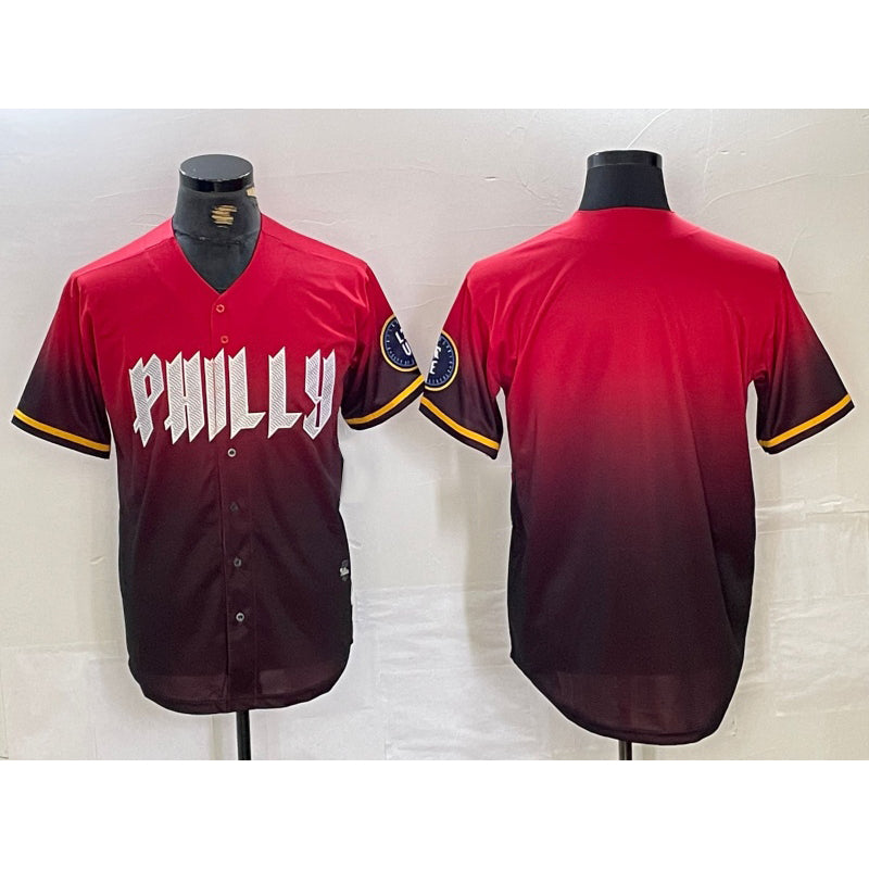 Philadelphia Phillies Blank Red Black RONA 2024 City Connect Limited Stitched Jersey