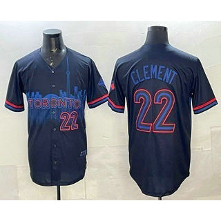Toronto Blue Jays #22 Ernie Clement Black RONA City Limited Jersey