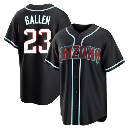 Arizona Diamondbacks #23 Zac Gallen Player Black RONA Home Game Stitched Jerseys