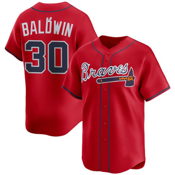 Atlanta Braves #30 Drake Baldwin Red RONA 2025 Alternate Limited Stitched Jersey