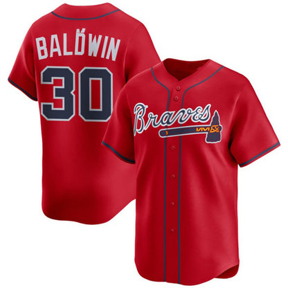 Atlanta Braves #30 Drake Baldwin Red RONA 2025 Alternate Limited Stitched Jersey