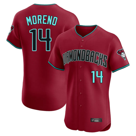 Arizona Diamondbacks #14 Gabriel Moreno Player Red RONA Limited Elite Home Game Stitched Jerseys