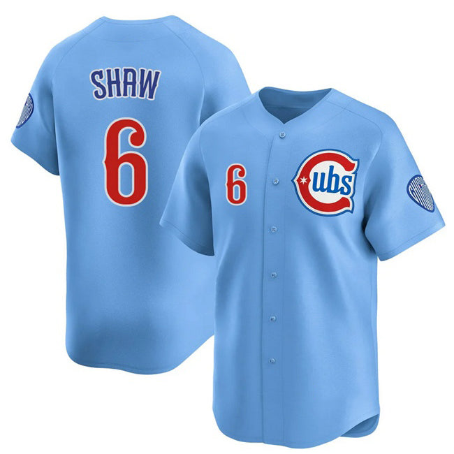 Chicago Cubs #6 Matt Shaw Blue RONA 2024-25 2nd Alternate Limited Stitched Jersey