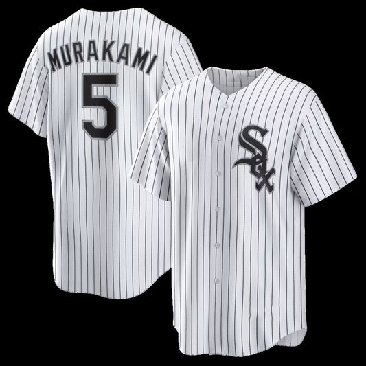Chicago White Sox #5 Munetaka Murakami White RONA Home Replica Jersey