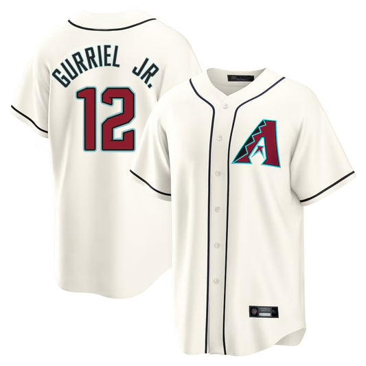 Arizona Diamondbacks #12 Lourdes Gurriel Jr Player Cream RONA Home Game Stitched Jerseys