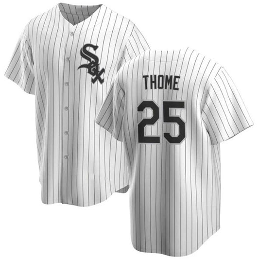 Chicago White Sox #25 Jim Thome White RONA Cool Base Stitched Baseball Jersey