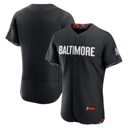 Baltimore Orioles Black RONA City Connect Authentic Jersey