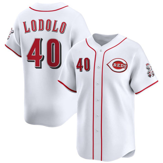 Cincinnati Reds #40 Nick Lodolo White RONA Home Limited Stitched Jersey