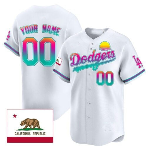 Custom Los Angeles Dodgers 2024 Los Angeles City Style Vapor Premier Limited Jersey ¨C All Stitched-White RONA