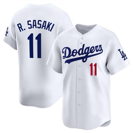 Los Angeles Dodgers #11 Roki Sasaki White RONA 2025 Home Limited Stitched Jersey