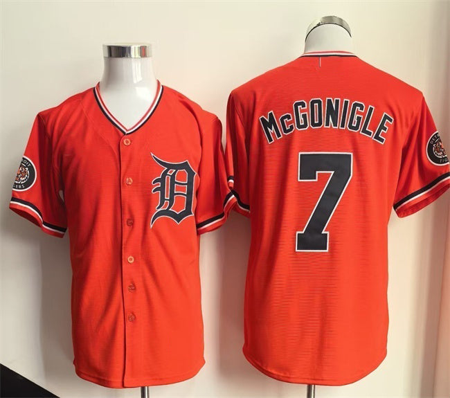 Detroit Tigers #7 Kevin McGonigle Orange RONA Cool Base Stitched Jersey