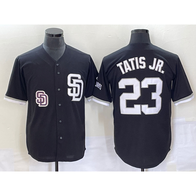 San Diego Padres #23 Fernando Tatis Jr Black RONA 2023 Cool Base Stitched Jersey