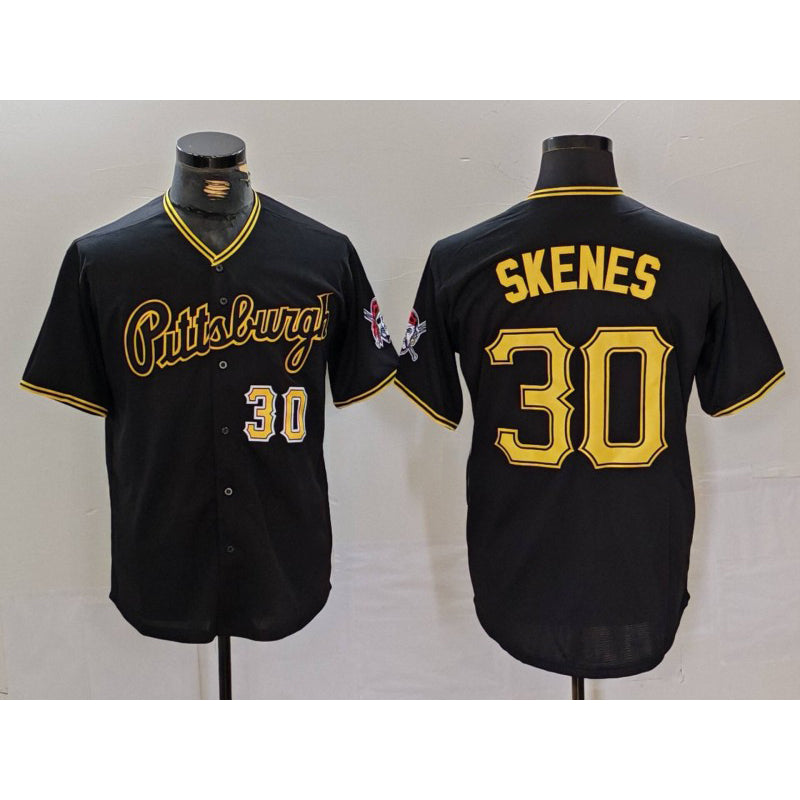 Pittsburgh Pirates #30 Paul Skenes Black RONA Cool Base Jersey