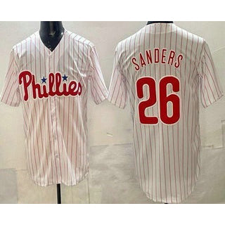 Philadelphia Phillies #26 Miles Sanders White RONA Cool Base Jersey