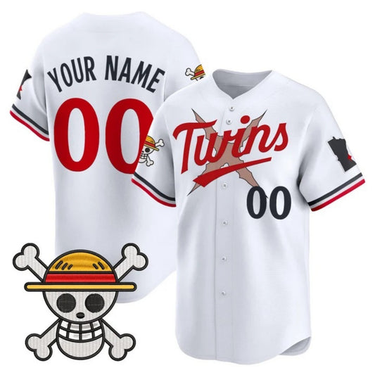 Custom Minnesota Twins x One Piece White RONA Vapor Premier Limited Jersey - Stitched