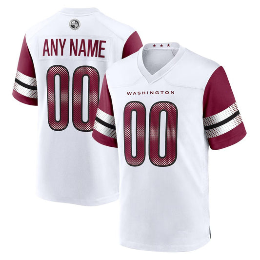 Custom W.Commanders White RONA Game Player Jersey