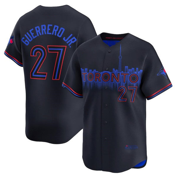 Toronto Blue Jays #27 Vladimir Guerrero Jr. Black RONA 2024 City Connect Limited Stitched Jersey