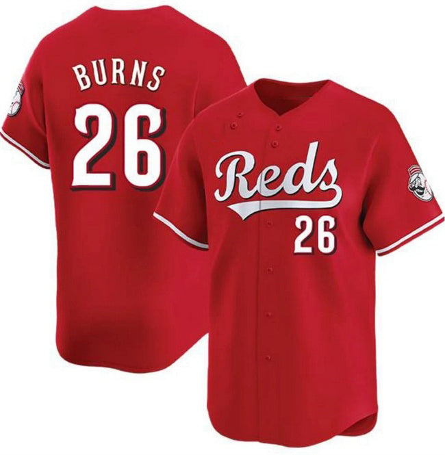Cincinnati Reds #26 Chase Burns Red RONA Limited Stitched Jersey